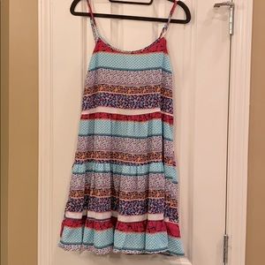 Colorful Open Back Sundress
